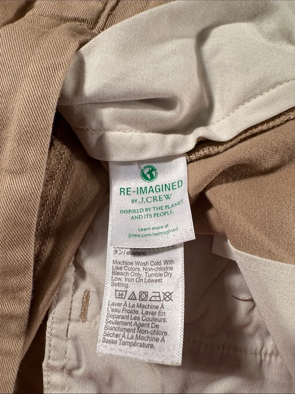 J. Crew Men's Khaki Straight Flat-Front Shorts